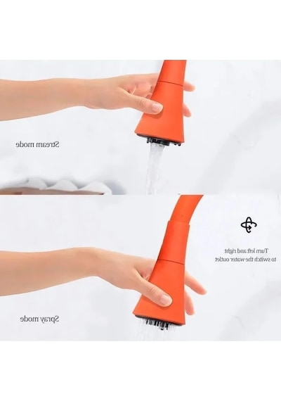 52 Cm Esnek Silikon Musluk Başlığı - Oynar Ve Kıvrılabilir Su Yönlendirici 0.2mm Kenar Kalınlığı