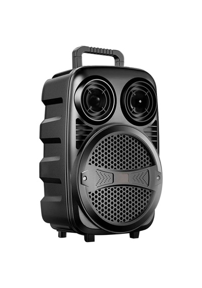 Hubrendy Tekno Kablosuz Karaoke Hoparlör Mikrofonlu Rgb Işıklı 6.5 İnç Bluetooth Speaker Taşınabilir
