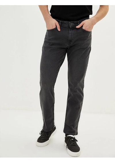 Black Lee Denim Regular Fit Likralı Erkek Petek Desen Kot Pantolo (547938069)