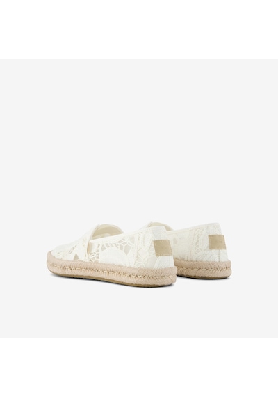 10023030 Egret Espadril Kadın 10023030 10023026 Toms Alpargata Rope 2.0 Floral Crochet