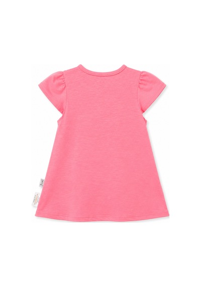 Babyhola Little Love %100 Pamuk Penye Kız Çocuk Yazlık Elbise 229199 Pembe
