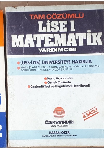 Lise 1 Matematik Konuve Sorulu 1982 Yılı Basım Hasan Özer