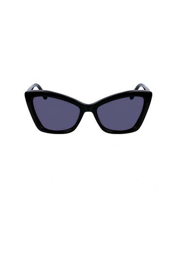 Karl Lagerfeld Kl 6105s 001 54 Kadın Cat Eye Siyah Kemik Güneş Gözlüğü Siyah