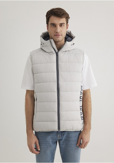Mavi - Mavi Jeans Detaylı Kapüşonlu Gri Yelek 0110554-70074 Gri