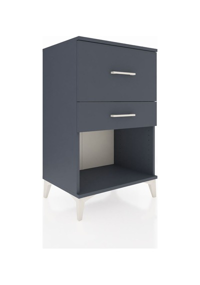 Hyperion Komodin 2 Çekmeceli 60x44x96 Antrasit-antrasit Antrasit
