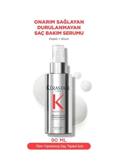 Premiere Serum Filler Fondamental Elektriklenme Karşıtı Onarım Sağlayan Saç Serumu 90 Ml