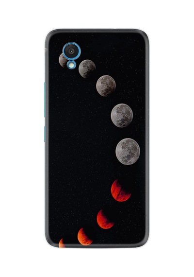 Alcatel 1 2022 Kılıf Resimli Desenli Silikon Platinium Series Mooons 1861