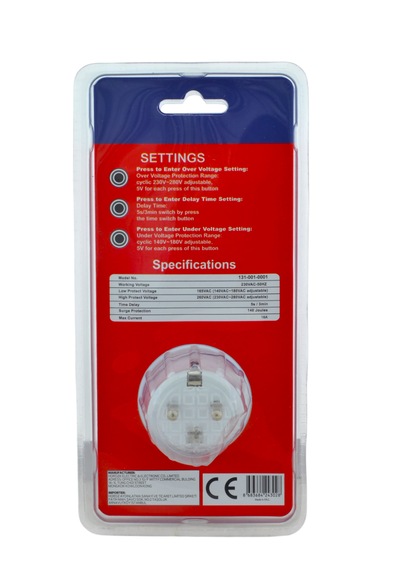 Horoz Electric Led Göstergeli Protex-r Akım Ve Voltaj Koruma Prizi 16a Kablosuz