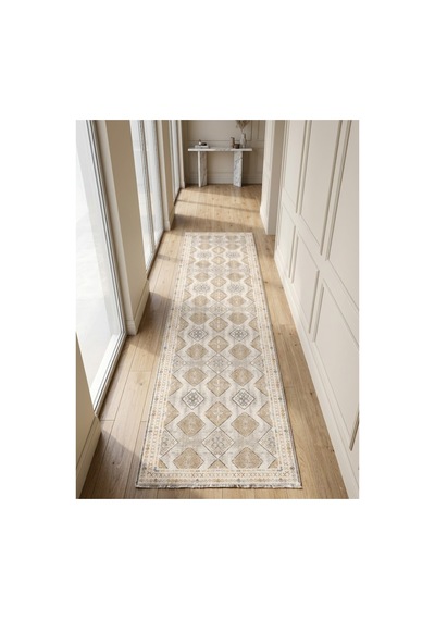 Dekoratif Halı Kaymaz Taban Leke Tutmaz Yıkanabilir Kilim Özel Ölçü Salon Halısı 3048 Çok Renkli