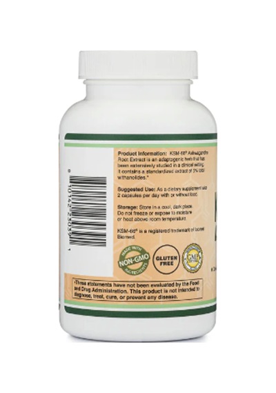 Double Wood Ksm-66 600mg 120 Capsul.usa. Aromasız