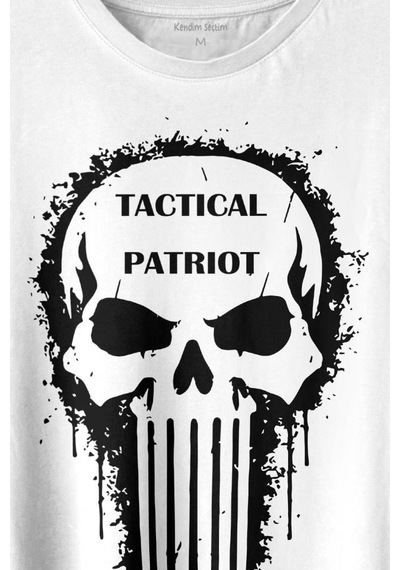 Tactical Patriot Military Vatansever Savaşçı Baskılı Tişört Unisex T-shirt 001