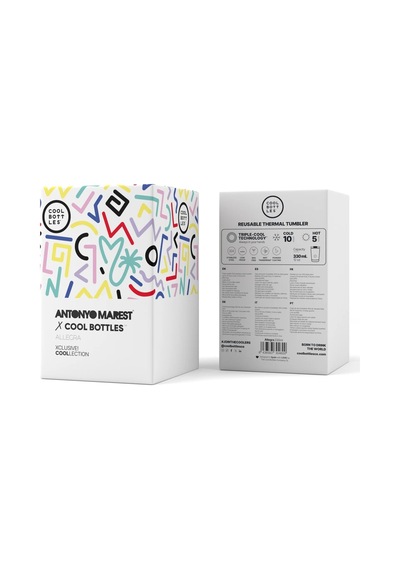 Cool Bottles Paslanmaz Çelik Termos Bardak 330 Ml Çok Renkli