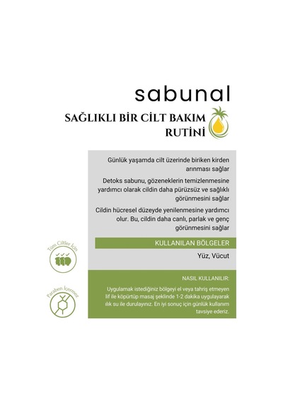 Sabunal  Sabunu - Doğal Cilt Temizleme Sabunu 100 G