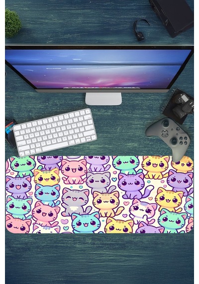 Gaming Oyuncu Xl Mouse Pad Kaydırmaz Dikişli 80 30 Cm Mousepad 18