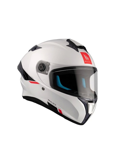 Mt Helmets Targo S Solid Kapalı Motorsiklet Kaskı Mat Beyaz