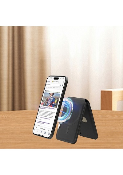 Micflip P17 İos Cihazlara Özel Magnetik Standlı Kartlık Kahverengi