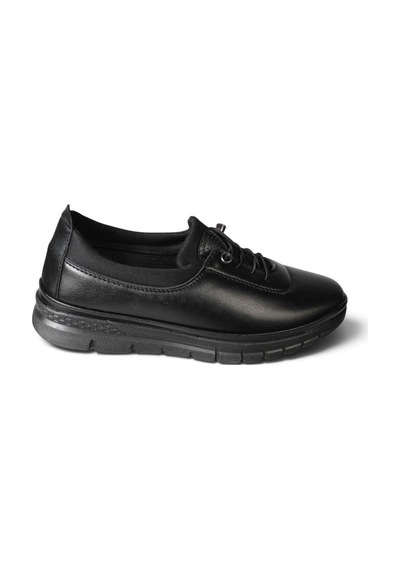 Wanetti Kadın Siyah Comfort Taban Lastikli Atom 37-41 Numara Anne Ayakkabı