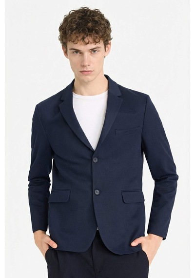 Defacto Slim Fit Dar Kesim Blazer Ceket F7690ax26spnv64 Lacivert-nv64