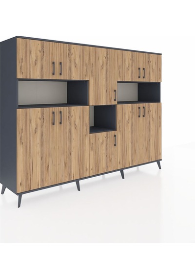 Hyperion Dolap 14 Raflı 10 Kapaklı 220x44x163 Antrasit-çam/antras Antrasit-çam/antrasit Hyperion Dolap 14 Raflı 10 Kapaklı 220x44x163 Antrasit-çam/antras Antrasit-çam/antrasit