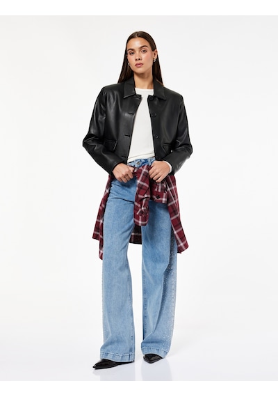 Koton Pamuklu Normal Bel Taş Detaylı Geniş Paça Jean Pantolon - Wide Leg Jeans Orta İndigo 7wal40025md Koton Pamuklu Normal Bel Taş Detaylı Geniş Paça Jean Pantolon - Wide Leg Jeans Orta İndigo 7wal40025md