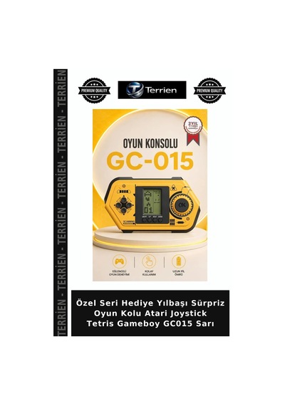 Özel Seri Hediye Yılbaşı Sürpriz Oyun Kolu Atari Joystick Tetris Gameboy Gc015 Sarı