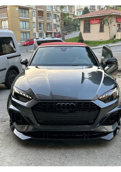 Audi A5 Rs 5 Ön Tampon Lipi 3 Prç 2019-2023 Parlak Siyah