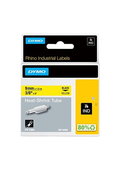 Rhinopro, Isıyla Küçülen Şerit 9 Mm X 1.5 Mt , Sarı/siyah - 18054 Genel