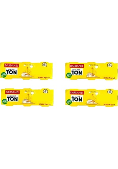 Dardanel Ton Balığı 4'lü 3 x 75 G