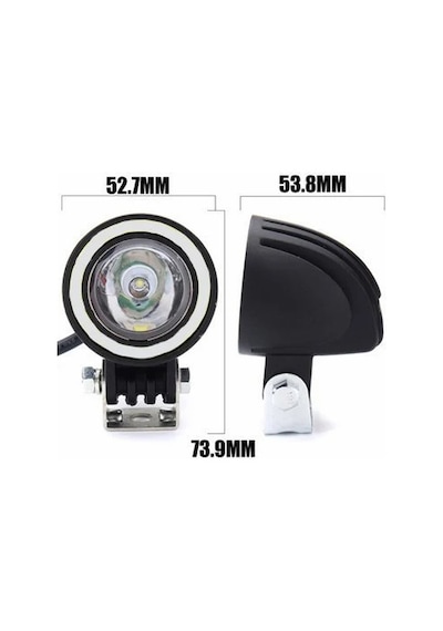 Knmaster C15 Motosiklet Led Sis Farı Yuvarlak - Takım ıdır
