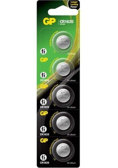 GP CR1620 3V Lithium Pil - 5Adet
