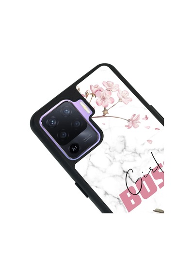 Oppo Reno5lite Sakura Girl Boss Tasarımlı Glossy Telefon Kılıfı Çok Renkli