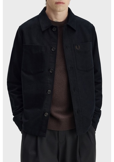 Fred Perry %100 Pamuk Regular Fit Klasik Yaka Gömlek Erkek Gömlek M1723 184 Siyah SİYAH