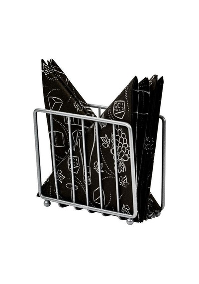 Edora Home Gümüş Masa Üstü Metal Paslanmaz Kafesli Peçetelik - Lüks Sunum, Dekoratif