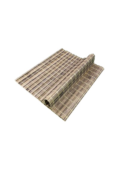 Bambu Hasır Amerikan Servis Tabak Altlığı 12 Adet Kahverengi