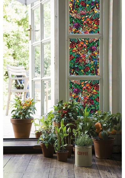 Lexroo Yapışkanlı Folyo, Vitray Amazon, 45x200 Cm Standart
