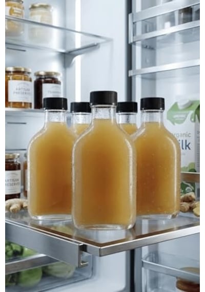 5 Adet Kapaklı Cold Brew Şişesi 200 Ml Yassı Cam, Soğuk Kahve, Detoks, Sos Ve Yağdanlık Şişesi Diğer