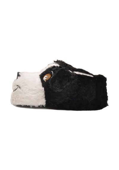 Siyah Köpek Desenli Unisex Panduf 26k001 Siyah