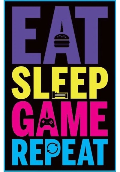 Maxi Poster Eat, Sleep, Game, Repeat Gaming