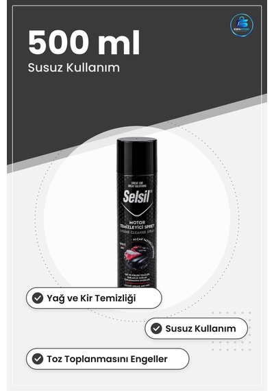Motor Temizleme Spreyi 500 Ml Oto Yüzey Temizleyici Yağ Kir Söküc