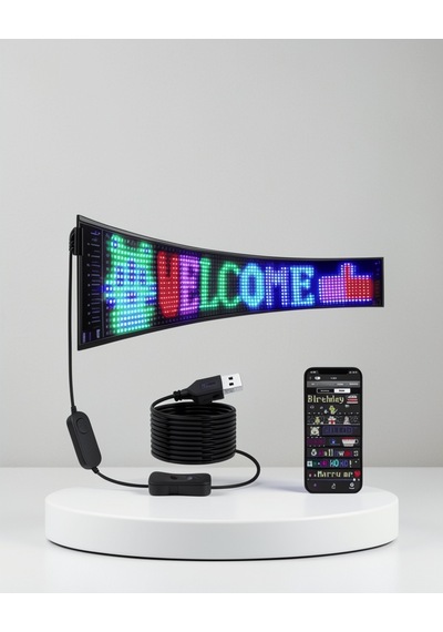 Pixel Rgb Led Panel Gece Kullanımına Uygun Estetik Atmosfer Işığı Çok Renkli