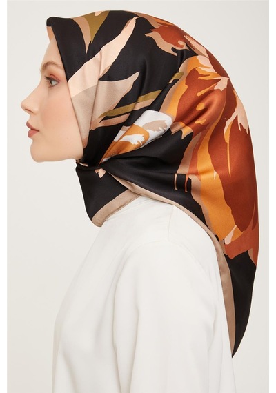 Armine Twill İpek Eşarp 23ka9042 06 - Desenli