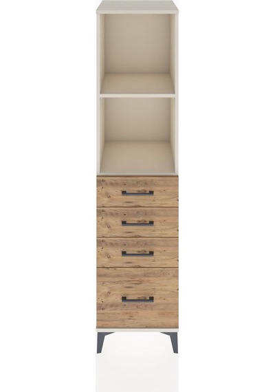 Hyperion Dolap 2 Raflı 4 Çekmeceli 44x44x182 Aytaşı-çam Aytaşı