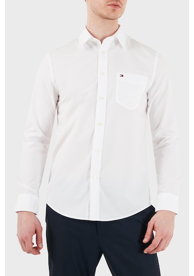 Tommy Hilfiger Logolu Pamuklu Slim Fit Klasik Yaka Uzun Kollu Gömlek Erkek Gömlek Mw0mw41697 Ybr Beyaz Tommy Hilfiger Logolu Pamuklu Slim Fit Klasik Yaka Uzun Kollu Gömlek Erkek Gömlek Mw0mw41697 Ybr Beyaz