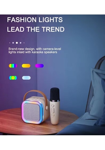 Coverzone Kablosuz Mikrofonlu Karaoke Makinesi Ent- Taşınabilir Bluetooth Hoparlör Seti Bas Tiz Ayarlı Retro Hoparlör Yetişkinler Ve Çocuklar İçin Hafıza Kartı Ve Usb 10x10x6cm Çiftli K12 - Krem Coverzone Kablosuz Mikrofonlu Karaoke Makinesi Ent- Taşınabilir Bluetooth Hoparlör Seti Bas Tiz Ayarlı Retro Hoparlör Yetişkinler Ve Çocuklar İçin Hafıza Kartı Ve Usb 10x10x6cm Çiftli K12 - Krem