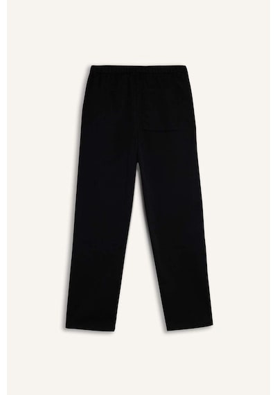 Defacto Beli Bağcıklı Wide Leg Pantolon F6131ax25aubk27 Siyah