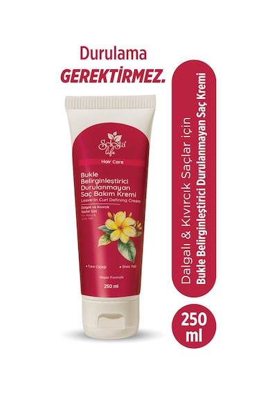 Selesta Life Tiare Çiceği Ve Shea Yağı Özlü Bukle Belirginleştirici Durulanmayan Saç Bakım Kremi 250 Ml