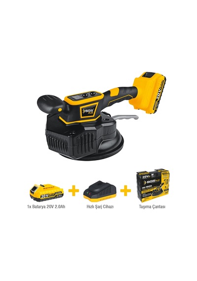 Sgs5417 Akülü Seramik Granit Titreşimli Tokmak Vantuz 100 Kg 20v 1 2.0 Ah