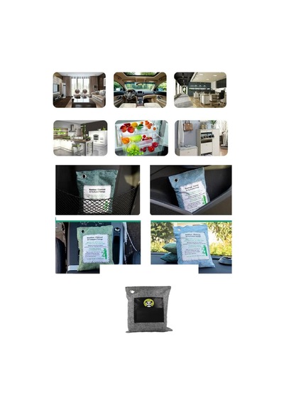 Ha Temizleme Torbası 200g Araba- Dolap- Banyo- Evcil Hayvan Koku - Bambu Kömür Koku Emici