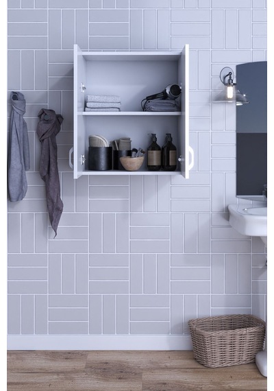 Rafineri Moza Çok Amaçlı Dolap Kapaklı Mutfak Balkon Banyo Mdf Beyaz Rafineri Moza Çok Amaçlı Dolap Kapaklı Mutfak Balkon Banyo Mdf Beyaz