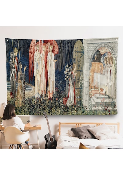 William Morris Kutsal Kase Duvar Örtüsü-7033